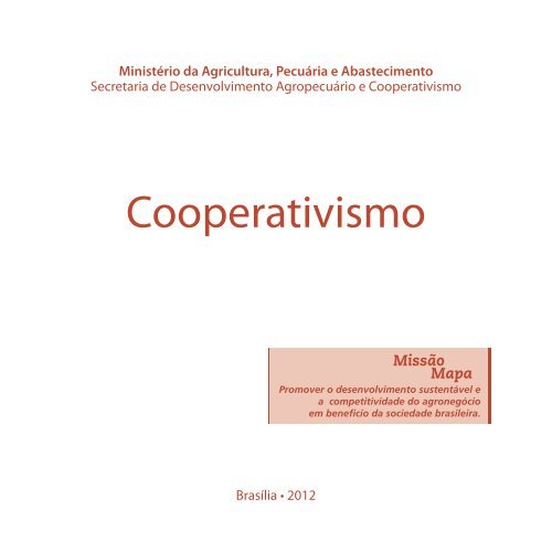 Cooperativismo - Ministério da Agricultura, Pecuária e Abastecimento