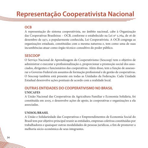 Cooperativismo - Ministério da Agricultura, Pecuária e Abastecimento