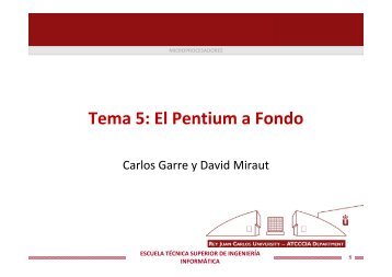 Tema 5: El Pentium a Fondo - DAC