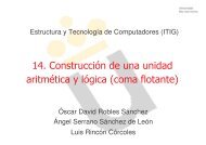 14. Construcción de una unidad aritmética y lógica (coma ... - DAC