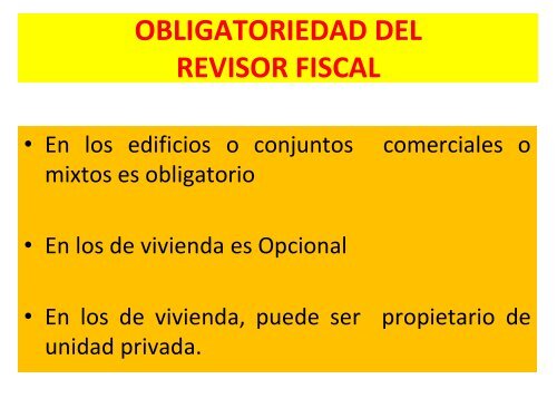 El revisor fiscal y las copropiedades - Junta Central de Contadores