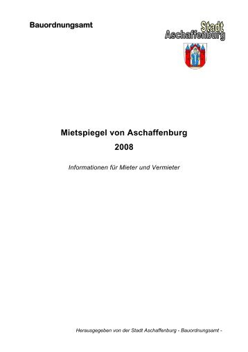 Mietspiegel von Aschaffenburg 2008 - Mietspiegelportal