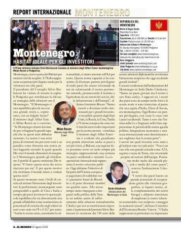 montenegro - MIPA - Montenegrin Investment Promotion Agency