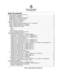 TRIBUNALES DE LA PROVINCIA - Poder Judicial Formosa