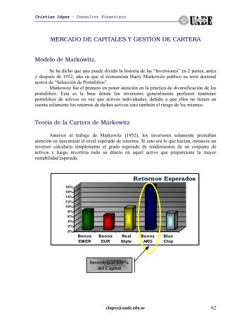 Modelo de Markowitz - Marcelo A. Delfino