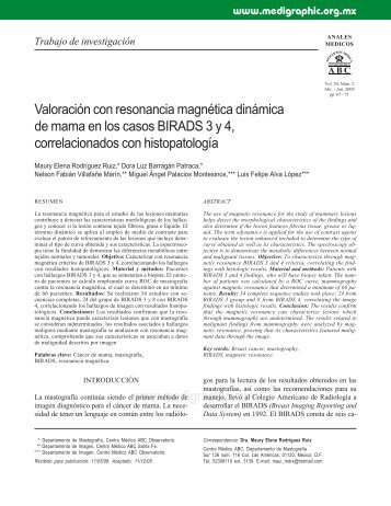 Valoración con resonancia magnética dinámica de ... - edigraphic.com