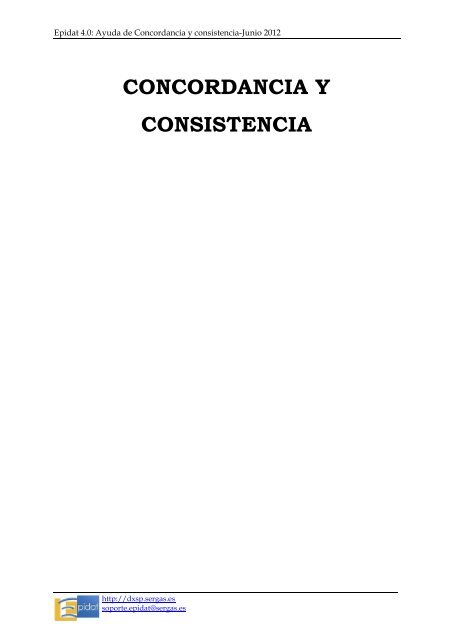 Concordancia y consistencia - Sergas