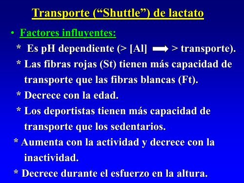 9 Acido Lactico, ejercicio y procesos de recuperaciòn