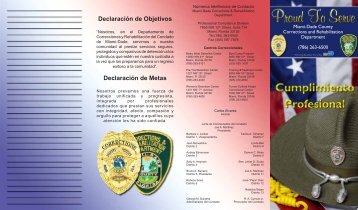 Declaración de Objetivos Declaración de Metas - Miami-Dade Portal