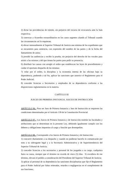 LEY IV - Poder Judicial de la Provincia de Misiones