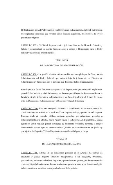 LEY IV - Poder Judicial de la Provincia de Misiones