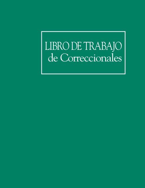 Libro de Trabajo de Instituciones Correccionales - Alcoholics ...