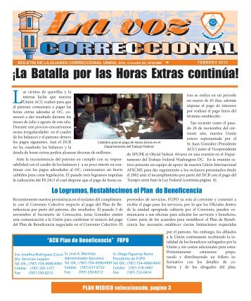 Boletín ACU 1 edición - spupr