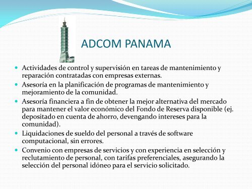 ADCOM PANAMA - LP Realty Panama