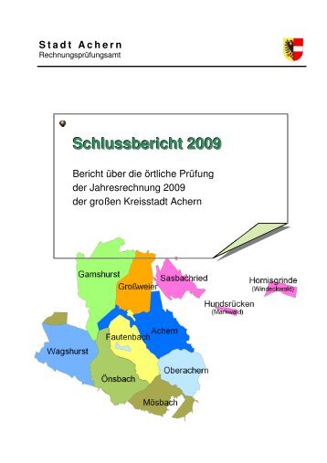 ssbericht 2009 - Stadt Achern