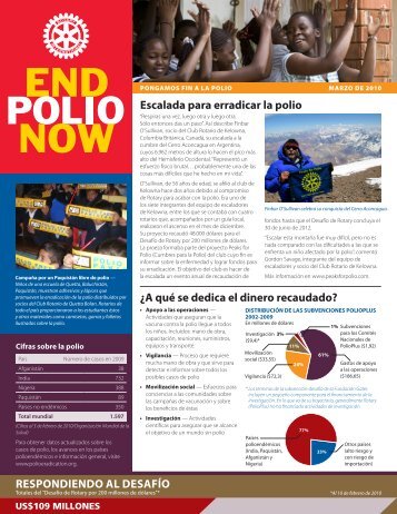 escalada para erradicar la polio - Rotary International