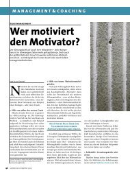 Wer motiviert den Motivator? - AchieveGlobal Deutschland
