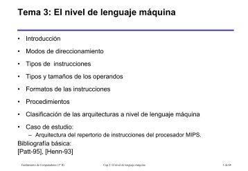 Tema 3: El nivel de lenguaje máquina - Blearning