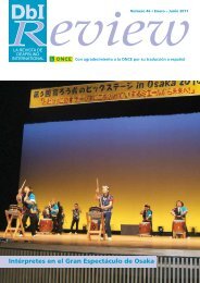 Intérpretes en el Gran Espectáculo de Osaka - Deafblind International