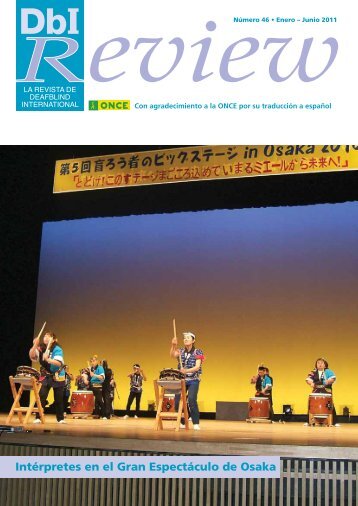 Intérpretes en el Gran Espectáculo de Osaka - Deafblind International