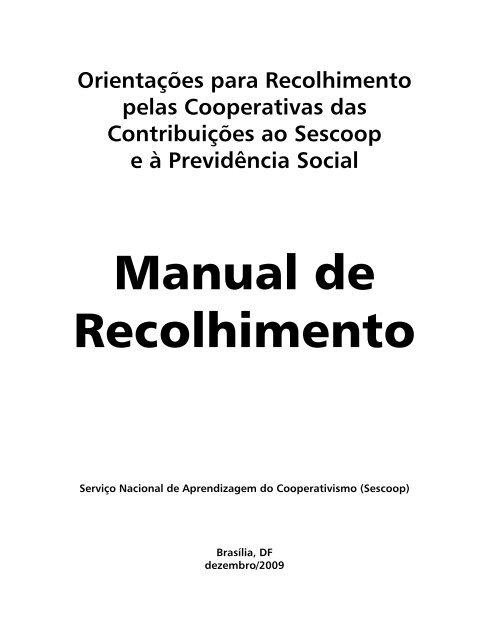 Manual de Recolhimento