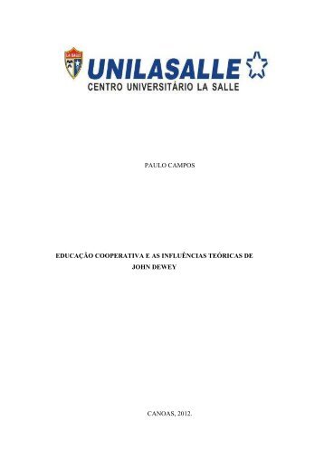 paulo campos educação cooperativa e as influências ... - La Salle