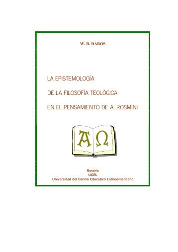 Epistemología de la filosofía teológica - William R. Daros