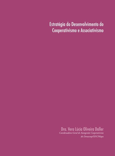 cooperativismo de gênero - Ministério da Agricultura, Pecuária e ...