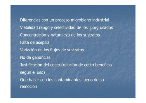 Tratamiento de efluentes - Area Bioprocesos o Area de ...