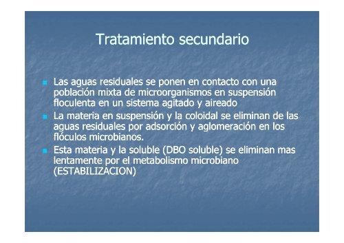 Tratamiento de efluentes - Area Bioprocesos o Area de ...