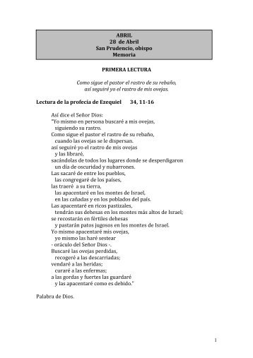 Leccionario diocesano - Diócesis de Osma-Soria