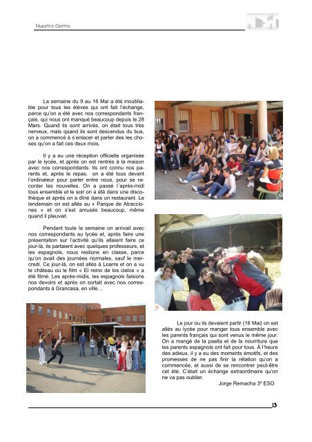 Revista del I .E .S . Miguel de Molinos. Año 7 Nº 21 Verano 2009