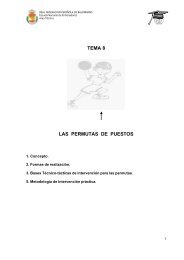 TEMA 8 LAS PERMUTAS DE PUESTOS