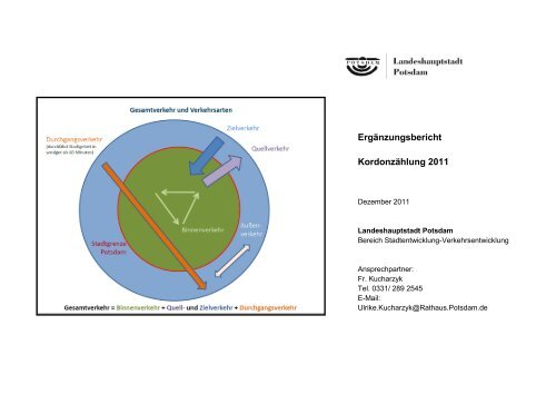 Ergänzungsbericht Kordonzählung 2011 - Potsdam