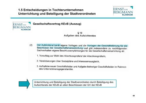 Versorgungsauftrag Klinikum Ernst von Bergmann - Potsdam