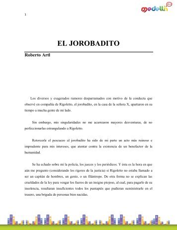 Arlt_Roberto-El Jorobadito.pdf - Portal Educativo de Medellín