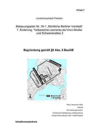 Bebauungsplan Nr. 35-1 „Nördliche Berliner Vorstadt“ 1 ... - Potsdam