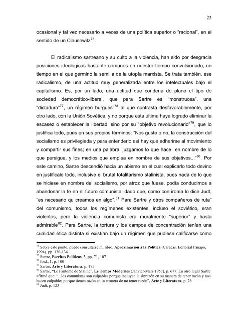 SARTRE Y LA FILOSOFIA DE LA VIOLENCIA - Aníbal Romero