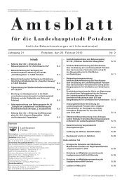 Amtsblatt 2/2010 ( PDF, 720 kB ) - Potsdam