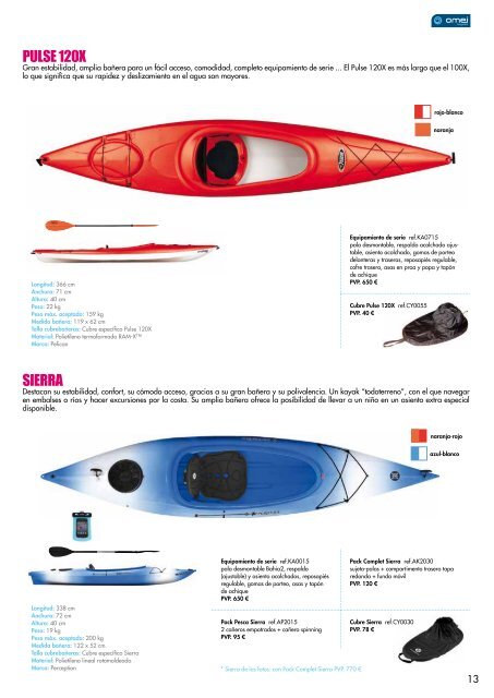 Catálogo 2013 - Omei - Kayak