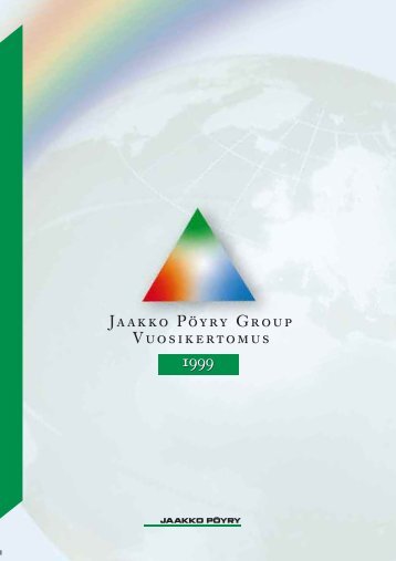 1999 Jaakko Pöyry Group Vuosikertomus