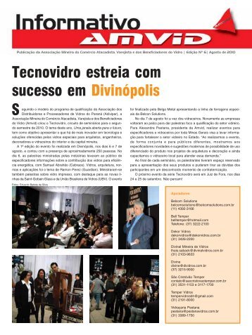 Tecnovidro estreia com sucesso em Divinópolis S - Amvid