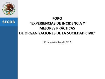 Banco de Alimentos Para el Desarrollo Social, A.C. - segob