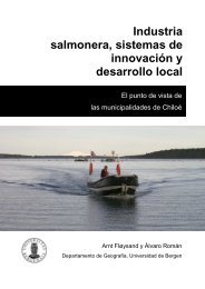 Industria salmonera, sistemas de innovación y desarrollo local