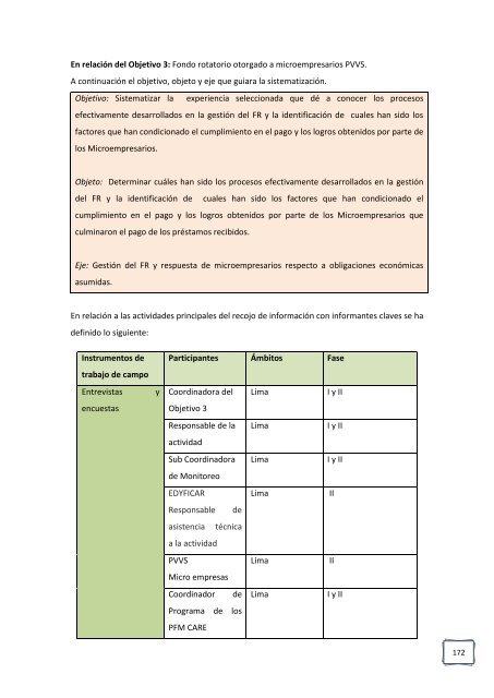 Sistematización VIH V Ronda - CARE Perú