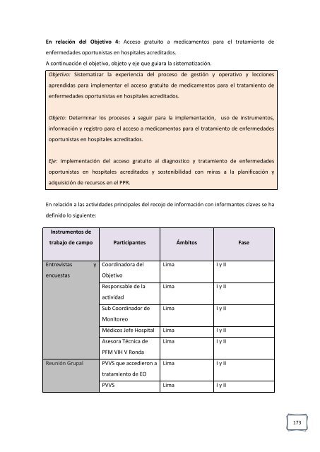 Sistematización VIH V Ronda - CARE Perú