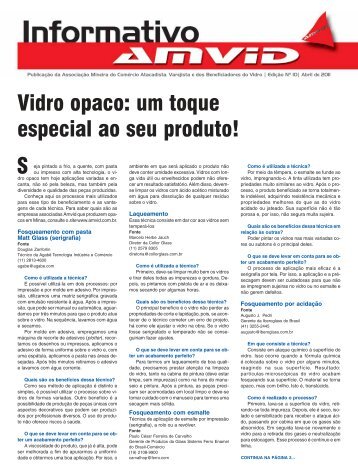 Vidro opaco: um toque especial ao seu produto! - Amvid