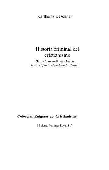 Historia Criminal del Cristianismo Tomo 3 - Ea4gen.es