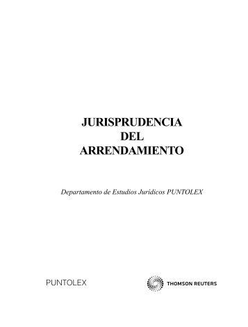 JURISPRUDENCIA DEL ARRENDAMIENTO