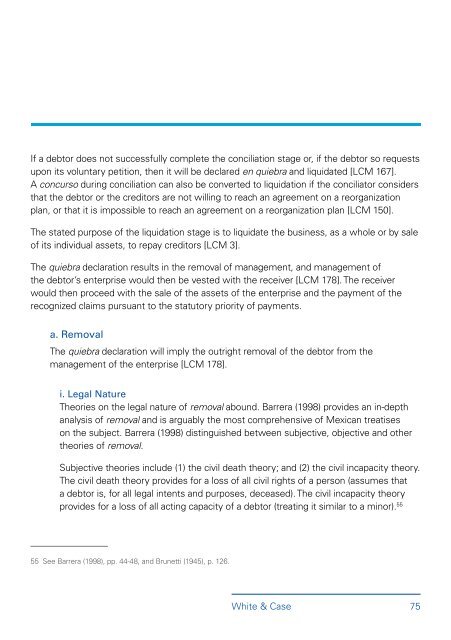 Mexican Legal Framework of Business Insolvency - White & Case